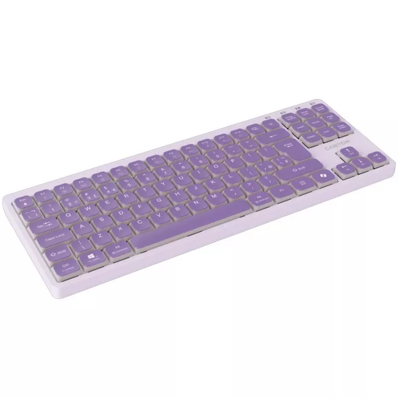 CANYON Tastatur OnType 10 Low Profile EN Kabelgebunden Violett