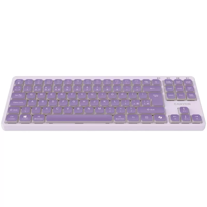 CANYON Tastatur OnType 10 Low Profile EN Kabelgebunden Violett