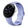Google Pixel Watch 4 - 41 mm - Polished Silver Aluminium - Iris Active Band - Wear OS Smartwatch
