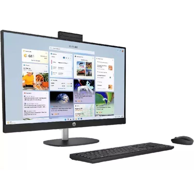 HP All-in-One 27-cr1003ne Intel Core Ultra 7 155U 32GB DDR5 RAM 512GB SSD 27 inch Full HD Touchscreen Windows 11 Home (generalüberholt)