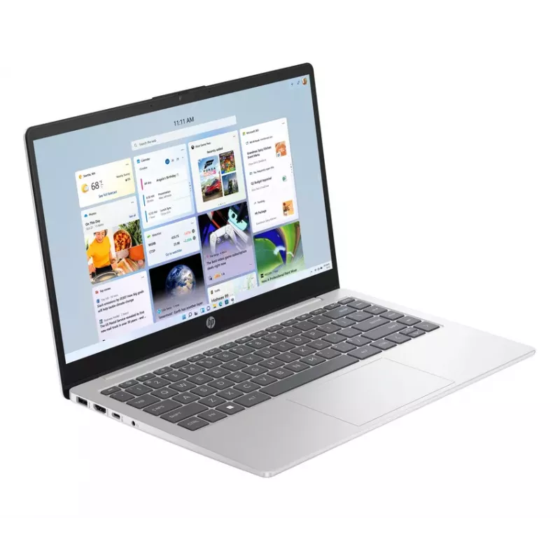 HP Laptop 14-em0021ne, AMD Ryzen 5 7520U, 8GB RAM, 256GB SSD, 14,0 inch FHD, Natural Silver, Windows 11 Home (generalüberholt)