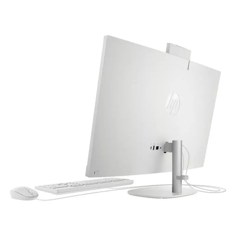 HP All-in-One 27-cr0046na Desktop-PC, 27 inch FHD IPS, Intel Core i5-1334U, 8 GB RAM, 512 GB SSD, Windows 11 Home, Weiß