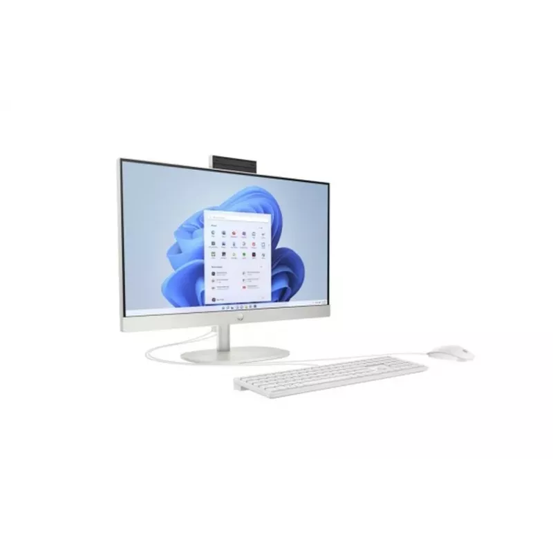 HP All-in-One 24-cr0046na Desktop-PC, Intel Core i5-1334U, 8 GB RAM, 512 GB SSD, 23,8 inch Full-HD-IPS-Display, Windows 11 Home, Weiß
