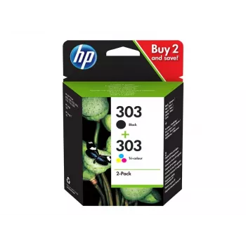 HP 303 Schwarz/Dreifarbig Original Tintenpatrone 2er-Pack