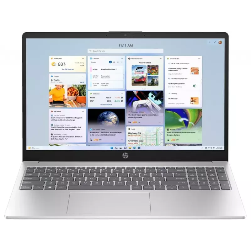 HP Laptop 15-fd0325ne, Intel Core Ultra 5 120U, 24GB RAM, 512GB SSD, 15.6 inch Full HD, Windows 11 Home, Silber