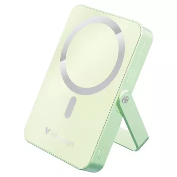 Verbatim Charge 'n' Go Magnetic Wireless Power Bank mit Stand 10000mAh USB-C PD 3.0 Grün