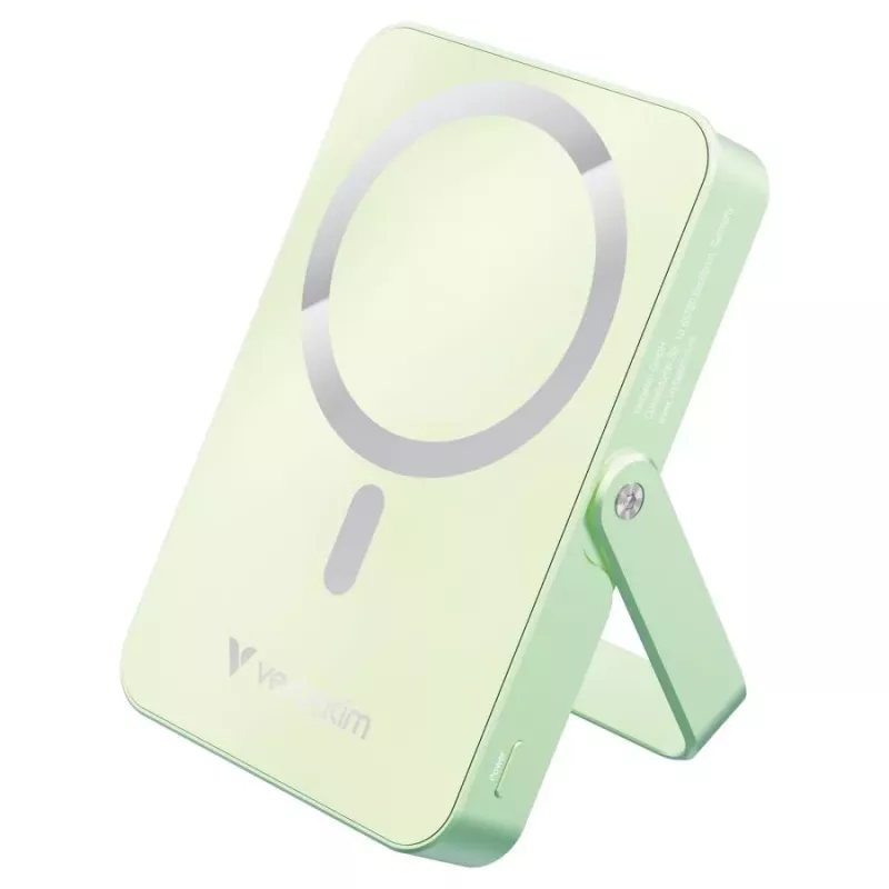 Verbatim Charge 'n' Go Magnetic Wireless Power Bank mit Stand 10000mAh USB-C PD 3.0 Grün