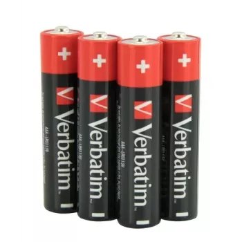 Verbatim 49500 Alkaline Batteries AAA LR03 (4 Stk./Pack)