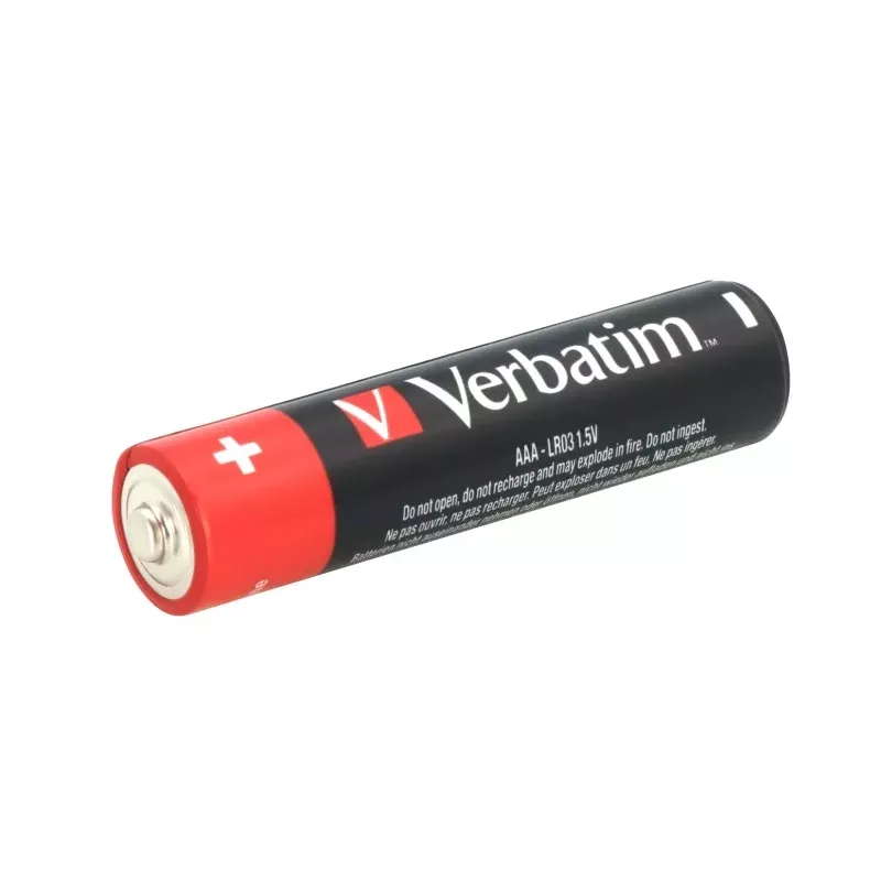 Verbatim 49500 Alkaline Batteries AAA LR03 (4 Stk./Pack)