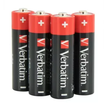 Verbatim 49501 Alkaline Batteries AA LR6 (4 Stk./Pack)