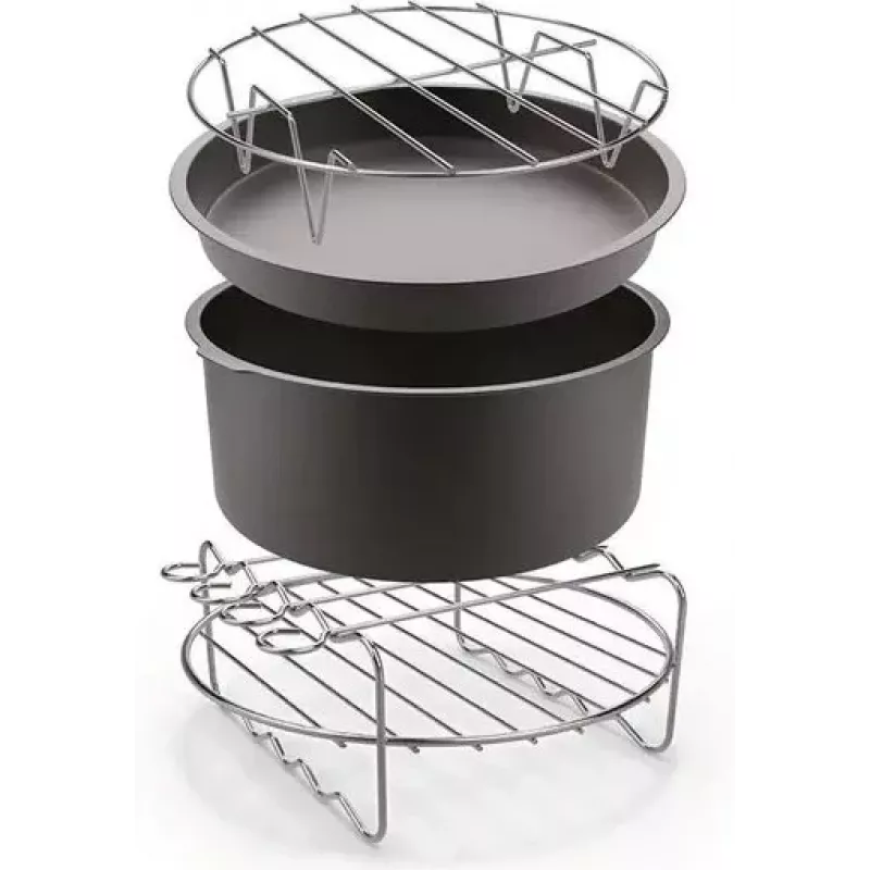 TEFAL Easy Fry Zubehörset für OBH Nordica XXL Heißluftfritteusen - Backform, Spießhalter, 5 Spieße