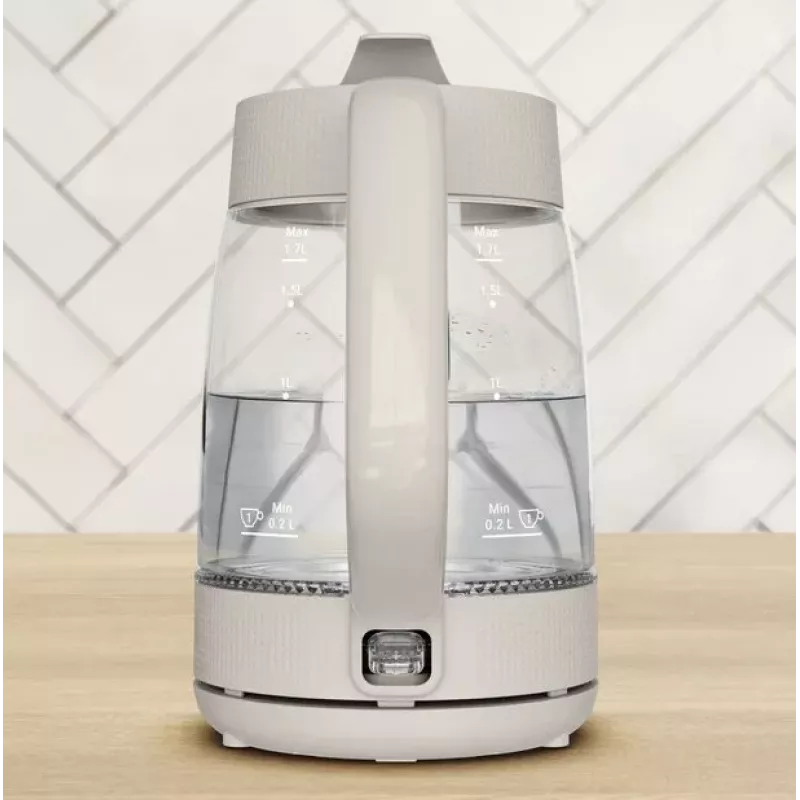 Tefal Morning Glass Kettle KO2G0BE0 1.7L 2200W Transparent/Schwarz