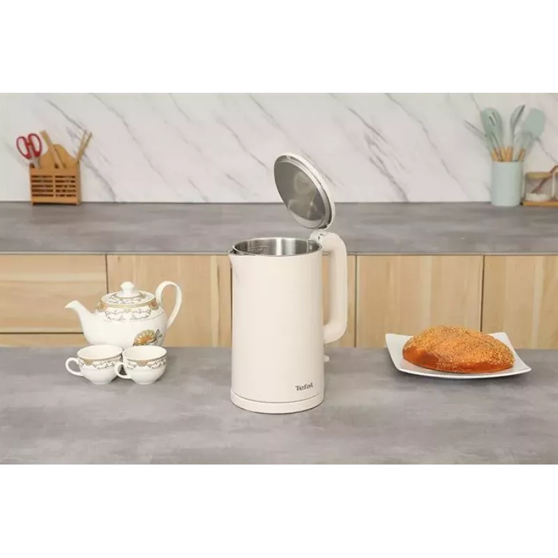 Tefal Thermo Protect Wasserkocher 1,7L 1800W Schwarz/Edelstahl