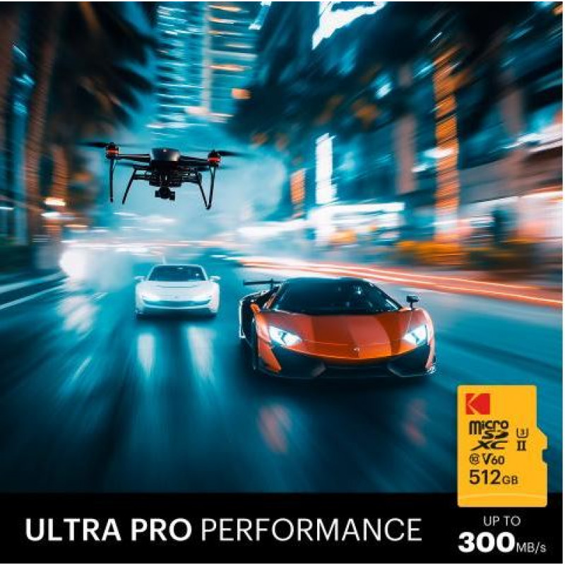 Kodak MicroSDXC 128GB UHS-II U3 A1 V60 Ultra Pro