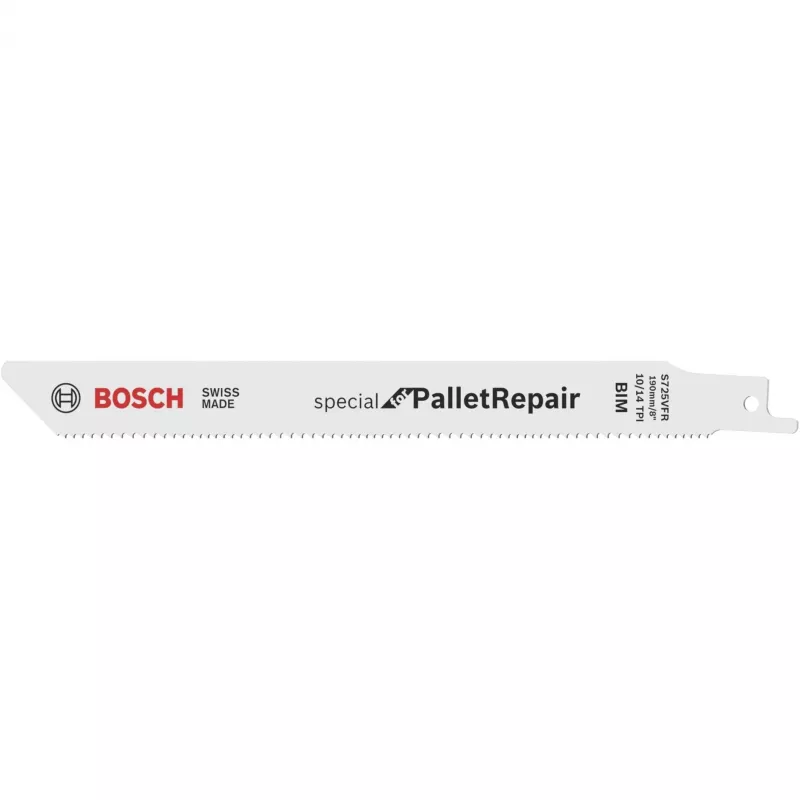 BOSCH S 725 VFR Reciprocating Saw Blade für Palettenreparatur, Bi-Metall, 190 mm, 100er-Pack