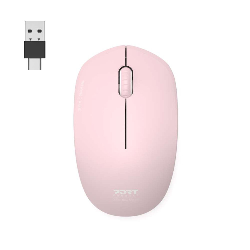 PORT CONNECT Mouse Collection II Wireless 2,4 GHz Pink