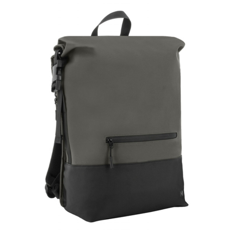 MOBILIS Two-Tone Rolltop Backpack 14-16 Grey/Black 25L
