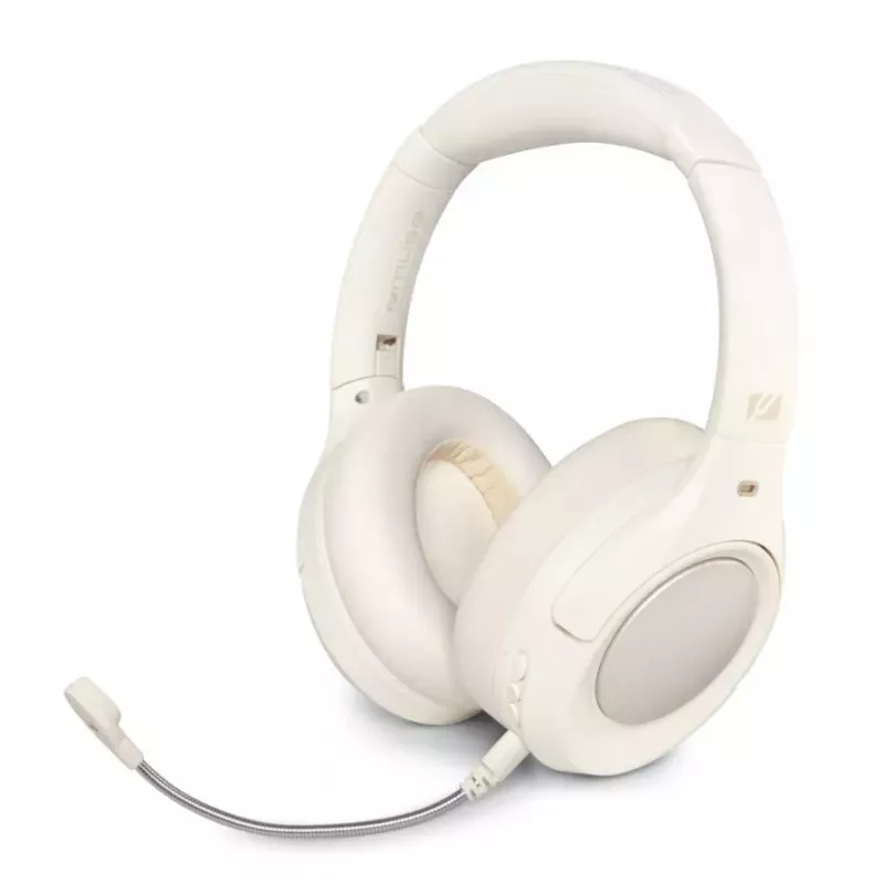 Muse M-295 ANCW Kabellose Over-Ear-Kopfhörer mit aktiver Geräuschunterdrückung, Weiß