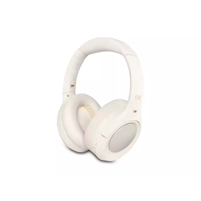 Muse M-295 ANCW Kabellose Over-Ear-Kopfhörer mit aktiver Geräuschunterdrückung, Weiß