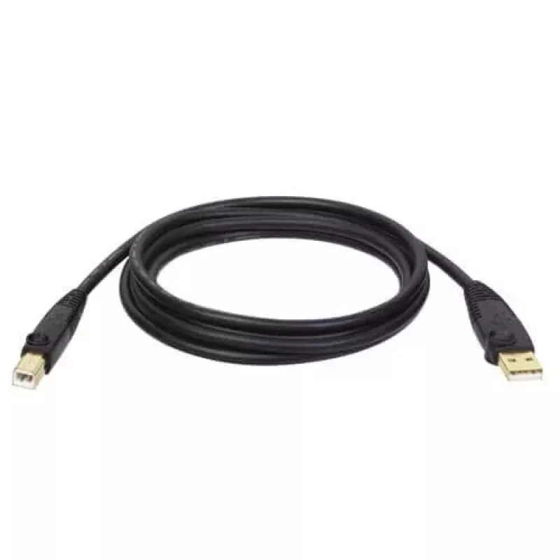 Tripp Lite U022-015 USB 2.0 Hi-Speed A/B Device Cable, Shielded, Male/Male, 15 ft (4.57 m), Black