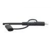 Eaton Tripp Lite Series Universal USB-A auf Lightning, USB Micro-B und USB-C Sync-/Ladekabel (M/3xM), MFi-zertifiziert, Schwarz, 1,8 m