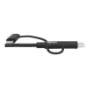 Eaton Tripp Lite Series Universal USB-A auf Lightning, USB Micro-B und USB-C Sync-/Ladekabel (M/3xM), MFi-zertifiziert, Schwarz, 1,8 m