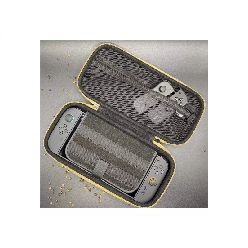 LEXIP x WARNER HL Ancient Switch 2 Case - Hartschalen-Reiseetui für Nintendo Switch, Switch OLED, Switch Lite - Hogwarts Legacy Ancient Edition - Schwarz/Grau