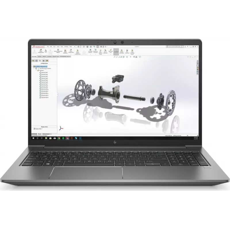HP ZBook Power G7 15.6 inch FHD Laptop, Intel Core i7-10750H, 32GB RAM, 1TB SSD, NVIDIA Quadro T1000, Windows 10 Pro (generalüberholt)