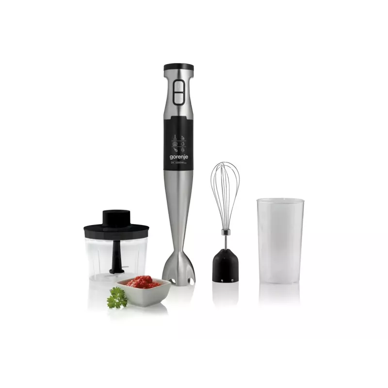 Gorenje Stabmixer HBX1000E 1000W Schwarz Kunststoffbehälter 0,5L
