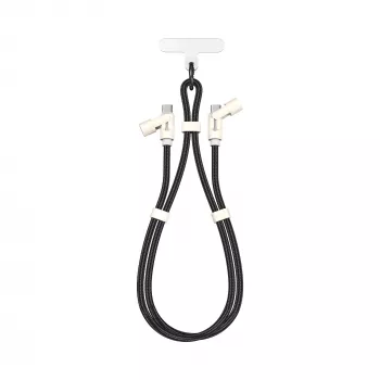 SBOX LANYARD BLACK USB-C auf USB-C Kabel 1,5m Schwarz