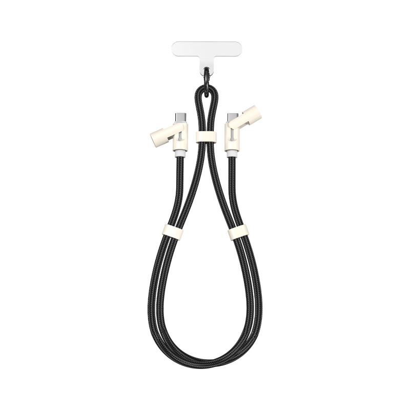 SBOX LANYARD BLACK USB-C auf USB-C Kabel 1,5m Schwarz