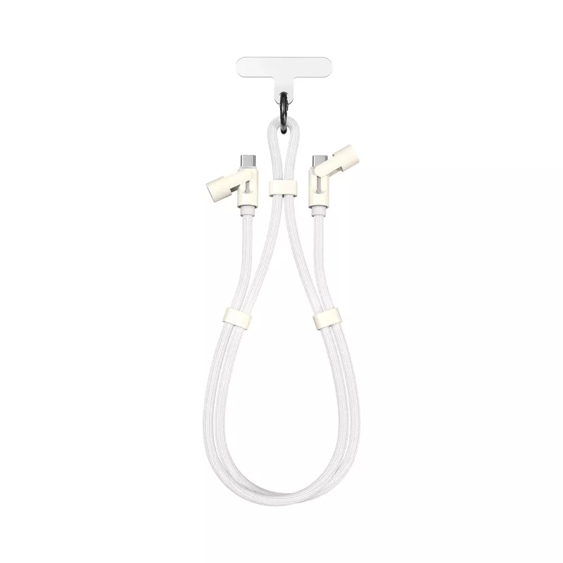 SBOX Lanyard White USB-C auf USB-C Kabel 1,5 m Weiß