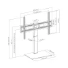 SBOX FS-306 LED TV Bodenständer (37-75 inch)