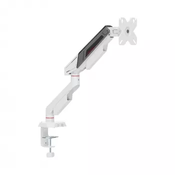 White Shark KHUFU-I GMS-3210 Single Monitor Desktop Mount für 17 inch-32 inch Bildschirme, Schwarz