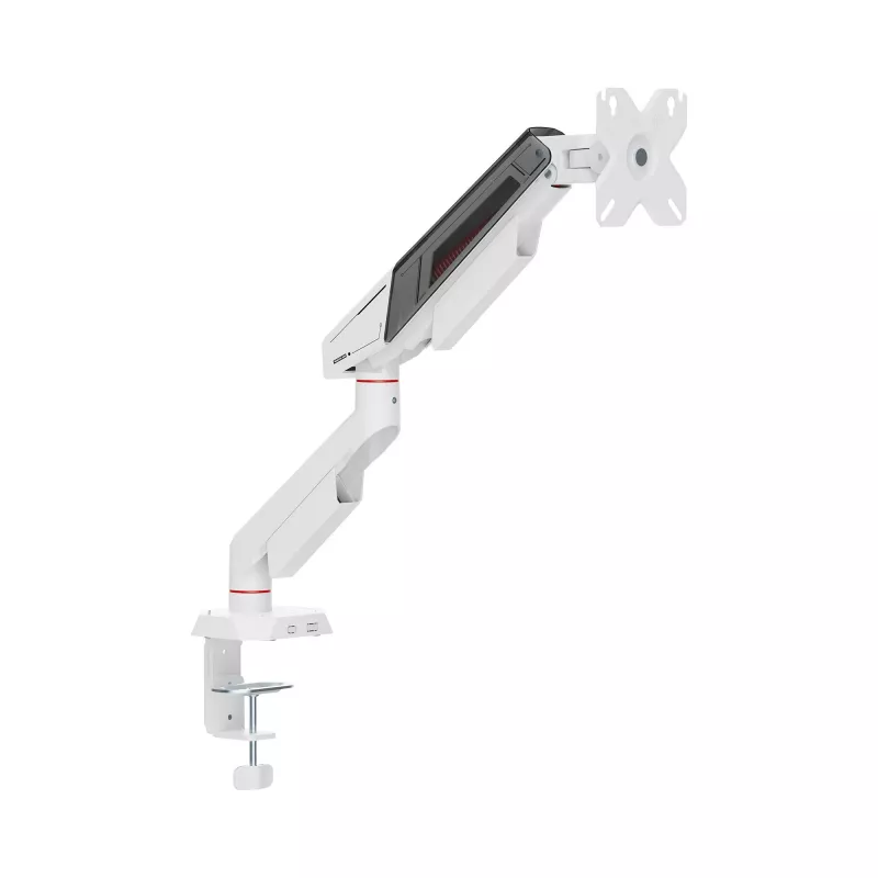 White Shark KHUFU-I GMS-3210 Single Monitor Desktop Mount für 17 inch-32 inch Bildschirme, Schwarz