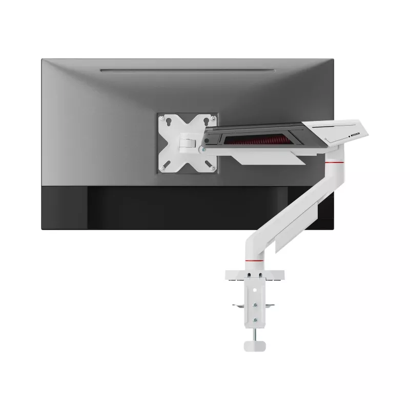 White Shark KHUFU-I GMS-3210 Single Monitor Desktop Mount für 17 inch-32 inch Bildschirme, Schwarz
