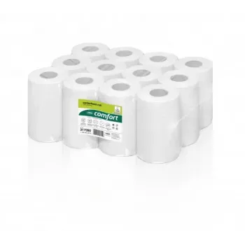 WEPA Centre Feed Rolls für Feed Point System RPMB268, 68m, 195 Blatt, 20x35 cm, Recycling-Tissue (12 Rollen)