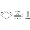 High Peak Tarp 1 (Grau, 3m x 3m)