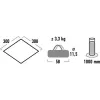 High Peak Tarp 1 (Grau, 3m x 3m)