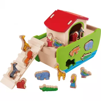 SIMBA-DICKIE Noah's Arche Holz-Steckspiel (21 Teile)