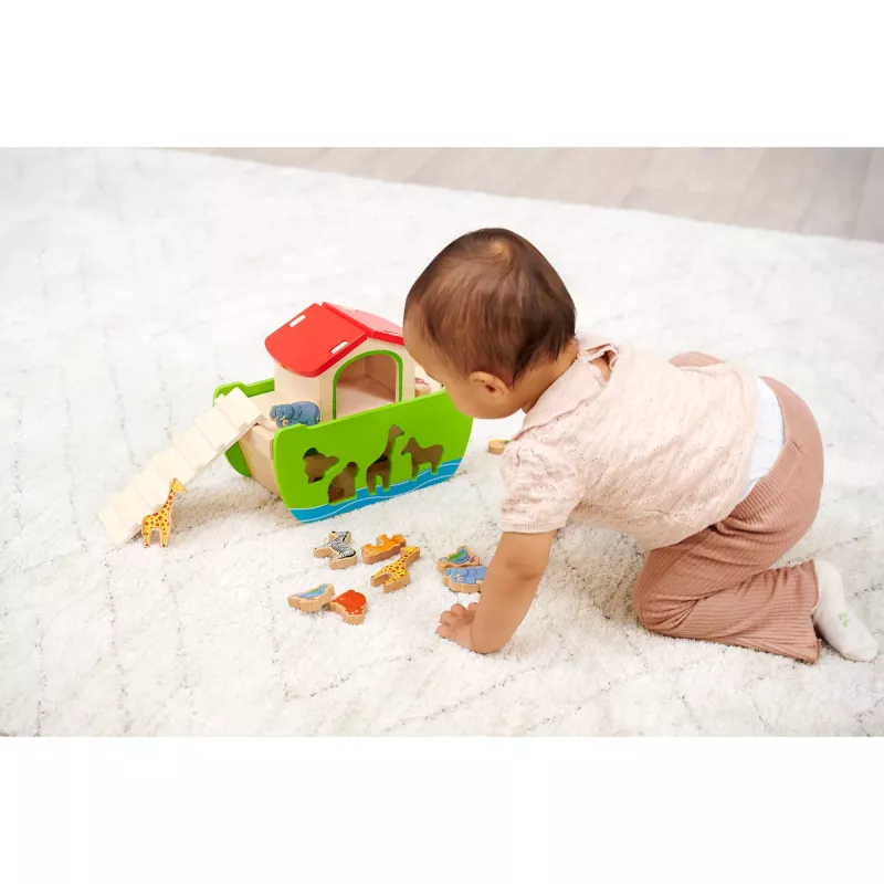 SIMBA-DICKIE Noah's Arche Holz-Steckspiel (21 Teile)