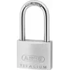 ABUS 64TI/40HB40 KD Titalium Vorhängeschloss, gleichschließend, hoher Bügel, Sicherheitsstufe 5