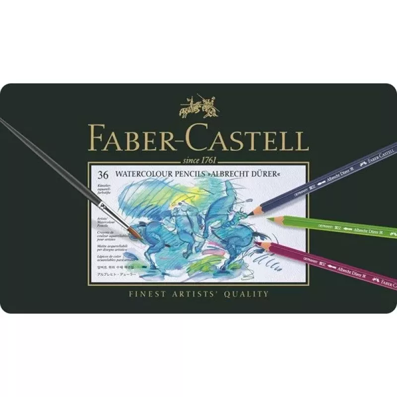 Faber-Castell Polychromos Farbstift-Set - 36 Stück - Metalldose - FC-117536