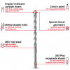 EINHELL-KWB SDS-plus Hammerbohrer-Set, Ø 6-14 mm (7-teilig, 210 mm)