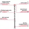EINHELL-KWB SDS-plus Hammerbohrer-Set, Ø 6-14 mm (7-teilig, 210 mm)