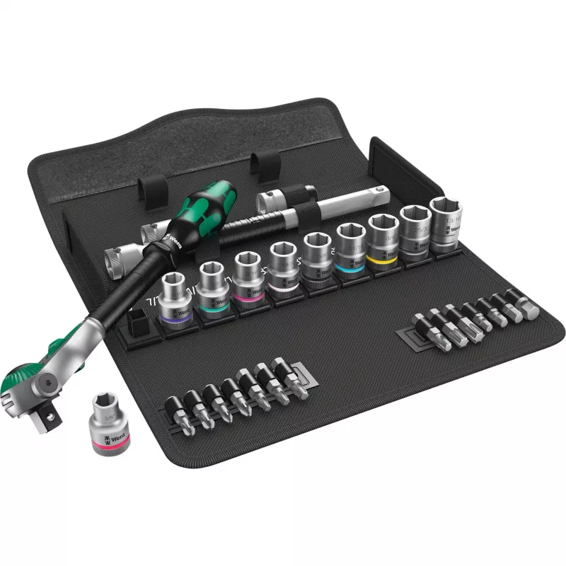 WERA Zyklop Speed Ratschen-Set 1/2 inch + Nüsse, 28-teilig
