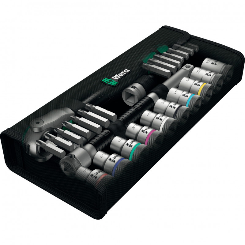 WERA Zyklop Speed Ratschen-Set 1/2 inch + Nüsse, 28-teilig