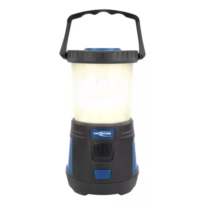 ANSMANN CL600B Akku-Campinglaterne - Schwarz/Blau - ABS - Aufhängehaken - IPX4 - 600 Lumen