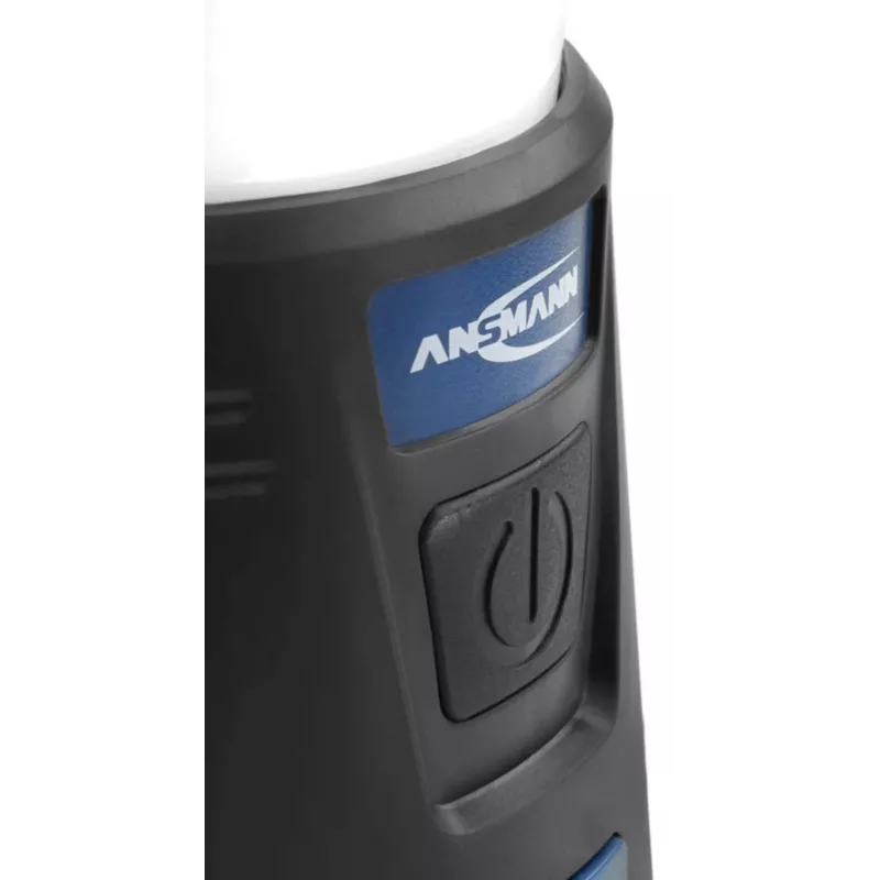 ANSMANN CL600B Akku-Campinglaterne - Schwarz/Blau - ABS - Aufhängehaken - IPX4 - 600 Lumen