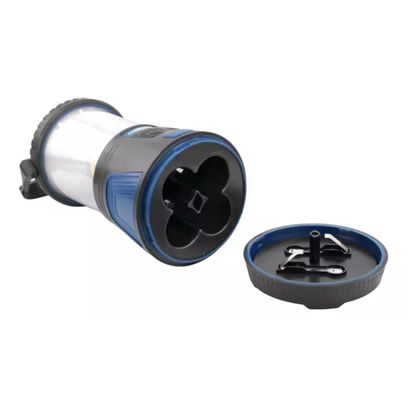 ANSMANN CL600B Akku-Campinglaterne - Schwarz/Blau - ABS - Aufhängehaken - IPX4 - 600 Lumen